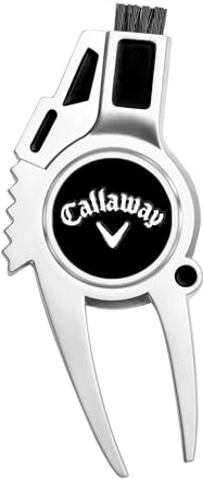 Callaway, 4-in-1, Golf, Pitchgabel, Reparaturwerkzeug, Schwarz