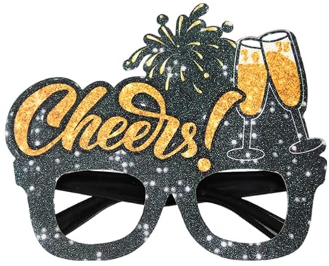 Zqkimzi Partybrille für Erwachsene | Papier-Party-Brillen lustige Neujahrsbrille – Foto-Requisiten, Brille, einzigartiges Neujahrsparty-Zubehör für Damen und Herren