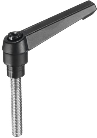 QUARKZMAN Klemmhebel Griff M8 x 45mm Spannhebelgriff 304 Edelstahl | Gewindestift Handknöpfe Druckknopf Drehgriffe Bolzen Maschinengriffe, Verstellbar, Für Schweißgeräte Druckgeräte
