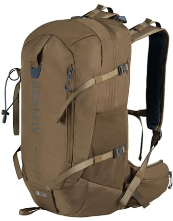 Alpinus Mallcu Wanderrucksack 28L Olivgrün - Ultraleichter Outdoor Trekkingrucksack mit Belüftungssystem ACS, Ripstop Material, Idealer Begleiter für Wandern, Rucksack für Trekking