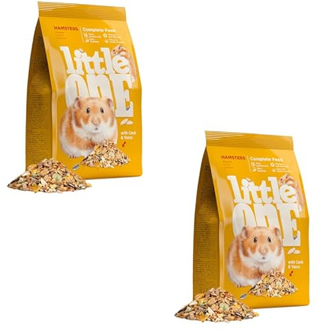 Little One Alimento completo per criceti | Confezione Doppia | 2 x 900 g | Composizione equilibrata | A base di grano, miglio rosso, orzo, fiocchi di mais, semi di zucca e molto altro