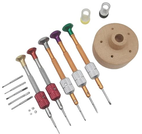 Professionelles Uhrmacher-Schraubendreher-Set, Uhren-Schraubendreher für Uhren-Reparatur, Brillen-Reparatur, Schmuckreparatur, 5-teilig