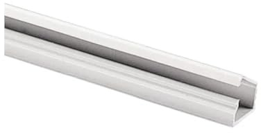 Mini canalina 10x10mm, lunghezza 2 metri, autoadesiva, colore bianco, impianto elettrico a parete fuori muro, cavi elettrici, passacavi, tecnopolimero, coperchio integrato