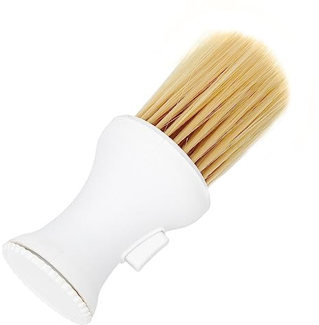 Cosiki Brosse à Raser, Pinceaux à Raser pour les Hommes avec une Fonction Anti-glissement Couche Couloir de Coiffeur de Brosse en Poudre à Poudre pour Hommes (WHITE)