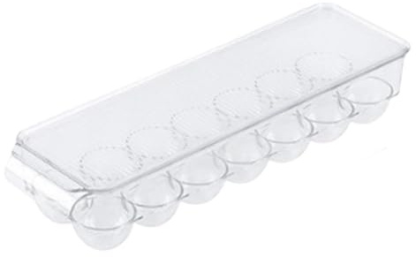 ＡＷＨＡＯ Organizador de Huevos con Capacidad para 14 Huevos, Caja de Almacenamiento de Huevos Frescos para encimera de Cocina, refrigerador, despensa y