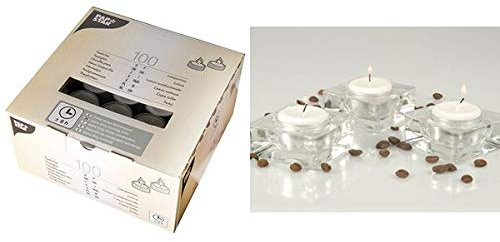 100 Teelichte Ø 38 mm · 23 mm weiss · mit langer Brenndauer 8 h (82674)