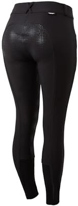 HORZE Damen Reithose Grand Prix, Turnier Vollbesatzhose mit Silikongrip, Schwarz, 38