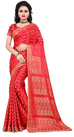 Trendofindia Indiano Sari Bollywood CA103, Colore Rosso