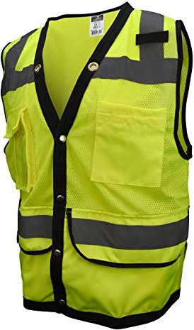 Radians Unisex Adult Industrial Safety Vest, Safety Green, Medium US