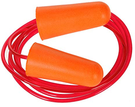 Portwest Corded PU Foam Ear Plug (200 pairs), Color:Orange,Size:One Size,EP08ORR