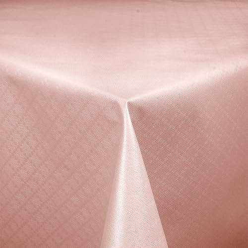 Wachstuch Diamant Relief Rosa Breite & Länge wählbar abwaschbare Tischdecke Eckig 130 x 160 cm