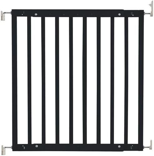 Safetots Chunky Wooden Screw Fit Stair Gate, Black, 63.5cm - 105.5cm, Wood Baby Gate, Screw Fit Safety Barrier, Stylish Design and Practical Safety Gate, Easy Installation