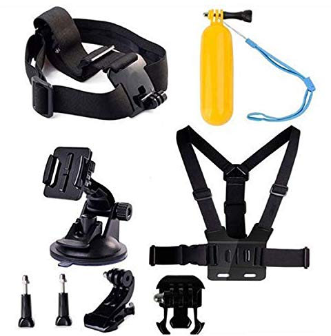 Navitech 8-in-1 Action Camera Accessories Combo Kit with EVA Case Compatible With The AIPTEK Car Camcorder X3 | X5 | X-mini Action Camera | AIPTEK SportyCam Z3 Action Camera