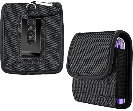 Handytasche für Samsung Galaxy Z Flip - Gürtelclip Tasche mit Schutzhülle (Oxford-Canvas)