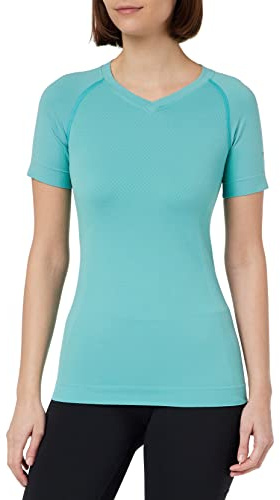Falke Cool V Neck W S/S SH Hilo Funcional Refrigeración de Secado Rápido 1 Pieza Capa de Base Mujer (Pack de 1) | para un frescor agradable