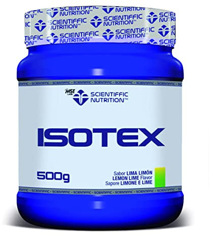 Scientiffic Nutrition - Isotex, Bebida Isotónica Instántanea en Polvo, Aporta Sales Minerales, Electrolitos y Energía, Bebida Deportiva - Sabor Lima - Limón, 500 g