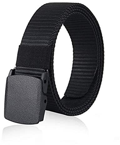 TBSCWYF Nylonbälte, militärt taktiskt andningsbart bälte, snabb passning genom flygplatsens säkerhet, arbetsbälten snabbfrigörande bältets längd 130 cm (51,18 tum)