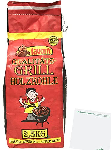 Favorit Barbecue charbon de bois grand grain pour super braises 1 x 2,5 kg + bloc usy