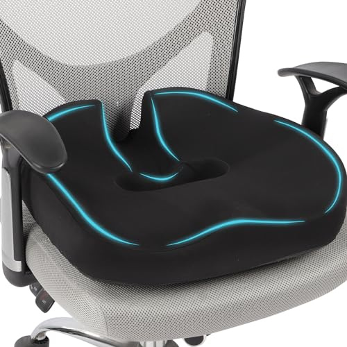 Donut Seat Cushion for Coccyx, Office Chair Cushions for Sciatica & Back,Hip Pain Relief,Memory Foam Orthopedic Cushion for Tailbone, Lumbar Support Cushion for Car Seat,Wheelchair,Gaming Chair