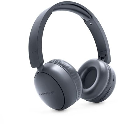 Energy Sistem HeadTuner - Auriculares Bluetooth con Radio FM (Plástico 100% Reciclado, Reproductor MP3 y Micro SD Player, Tecnología Bluetooth) - Negro