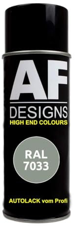 Bombe de peinture RAL 7033 - Gris ciment - Mat satiné - Pour voiture
