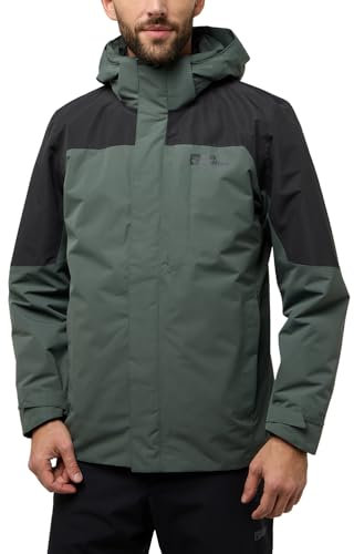 Jack Wolfskin Herren Romberg 3in1 Jkt M, Slate Green, XXL EU