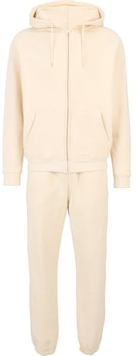 Urban Classics Joggingdräkt för män, Blank Suit whitesand L, Vit, L