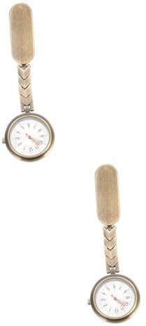 SAFIGLE 2stücke Clip Pocket Watch Für Frauen Tragbare Taschenuhr Für Studenten Exakte Zeitmessung Elegantes Design Für Pflegekräfte Für Einsatz Im Alltag