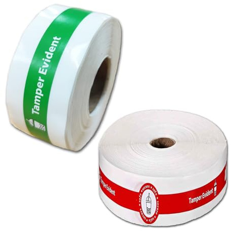 Tamper Evident Seal Stickers Safe Secure Drink Label Stickers 1 x 9 Tamper Proof Tape Food Delivery Sealed for Drink Food Coffee Milk Tea Ice Cream 200PCS