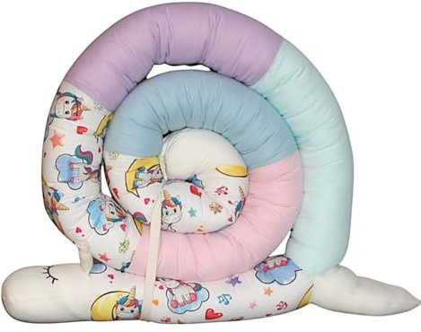 Bettschlange/Bettschnecke XXL (Motiv Einhorn) Länge 250cm **Seitenschläferkissen, Stillkissen