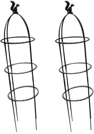 Joselin Lot de 2 treillis d'obélisque pour le jardin - Support pour plantes grimpantes - Tour de plantes - (C)