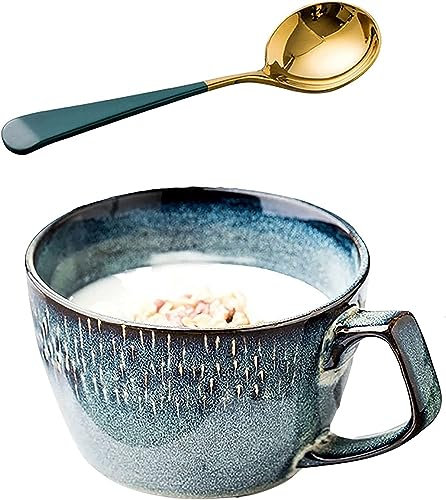 YDEWLY Soup Mug,Breakfast Bowls,23 Ounces Large Oatmea Cereals Bowl with Handle for Soup Coffee Milk Tea.