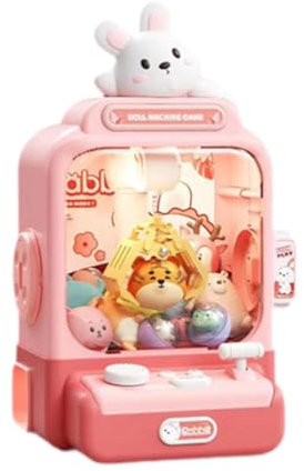 Dickly Macchina Artiglio Elettronica, Peluche e Suoni, Giocattolo distributore di Caramelle, Giocattolo distributore di per Bambini, Bambini, Rosa