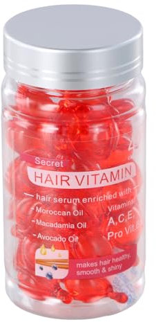 40 PCS Hair Vitamins Oil Capsules, Hair Oil Capsules, Hair Capsules, Vitamin E Oil for Hair