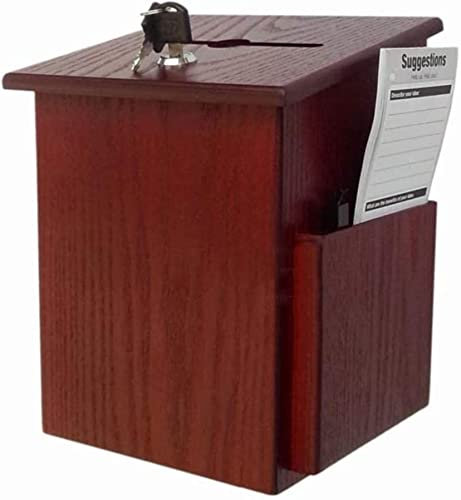 Cassetta delle donazioni Cassetta postale classica, cassetta postale in legno con serratura Suggerimenti per la sicurezza Raccolta fondi Sicurezza Cassette delle lettere per casa Ufficio Chiesa per
