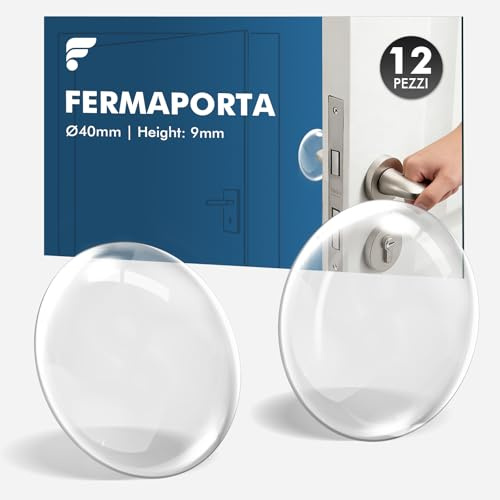 shinfly Türstopper Wand Selbstklebend, 12 Stück 40x9 mm Türpuffer Wand Bummsinchen, Wandschutz für Verschiedene Oberflächen, Wandtürstopper, Türgriffschutz bei Wänden, Vermeidet Effektiv Lärm