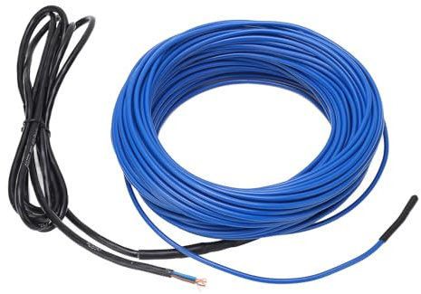 Heizkabel 20m Länge 300W IP68 Wasserdichtes Einfrierabweis -Rohrleitung Wärme Tape Wintergarten RV Pipeline Heizung (220-240V)
