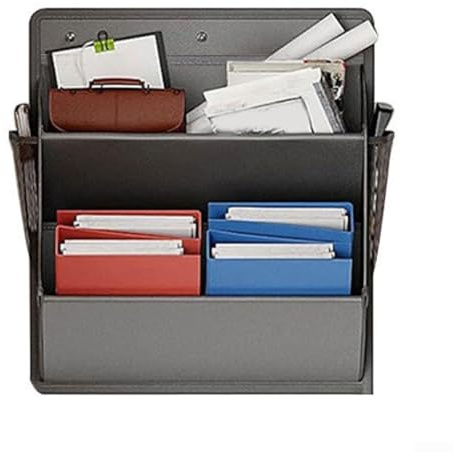Schuh-Organizer mit mehreren tiefen Taschen für Wohnmobil, Camping, Wandhalterung, platzsparend, Oxford-Stoff, Hängeschrank-Organizer für engen Raum, Schwarz/Grau, 43 x 46,5 x 14,5 cm (Grau)