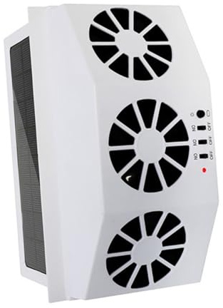 Mikinona Ventilador Solar para Coche y Fácil Instalación sin Herramientas Ventilación Autoalimentada para Enfriamiento y Circulación de Aire Automóviles Diseño Ligero y Portátil para