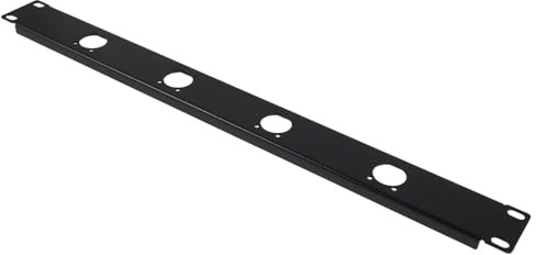 Zerodeko Port Hinged Xlr Patch Panel Audio Rack Mount Plate for Studio Cable Management Wire Organizer Tray Compatible with Network Cabinets and Computer Cases Space-saving Signal