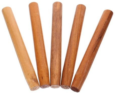 Lurrose 5pezzi Impugnatura in Legno Robusta per Sostituzione di Martello e Design Ergonomico Facile da Installare per Riparazione e Aggiornamento di Attrezzi da Giardinaggio