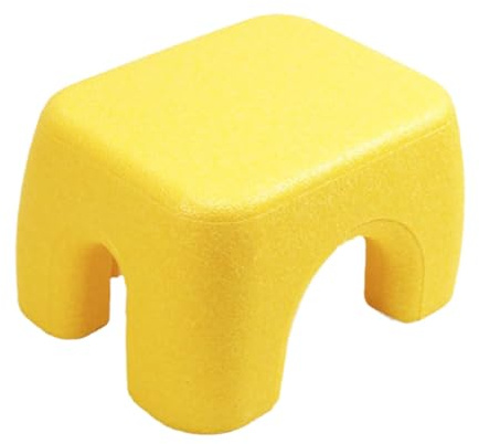 DimyFew Kinderhocker, Kleine Fußstütze, Schuhwickeltisch für Badezimmer, Küche, Klassenzimmer, Kindergarten, Lernbereich, Waschbecken, Gelb