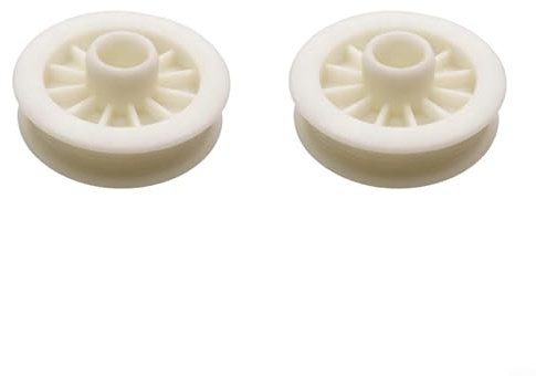 WIIYENA W10677723 Polea de motor de arandela para uso con motor de accionamiento W11026785 reemplaza poleas viejas o dañadas y máquinas de plástico blanco (2 piezas)
