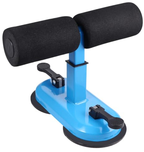 Abdominal Machine Blue with 4 Adjustable Gear Positions Crunches Aid | Steel and Foam Build, Light Weight Design, Household Fitness Use, Men's and Women's Training