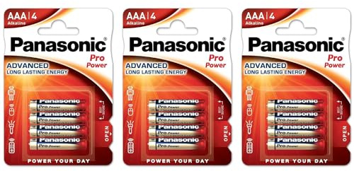 Panasonic LR03PPG / 12BW Pro Power batterie alcaline (Mignon AAA, LR6, 12-Pack)