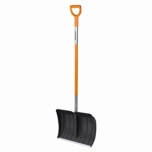 Fiskars Spingineve per piccole e grandi quantità di neve, Larghezza testa: 52 cm, Testa in plastica/Manico in alluminio, Nero/Arancione, SnowXpert, 1003469 | Larghezza testa: 52 cm, Testa in plastica/Manico in alluminio, Nero/Arancione, SnowXpert, 1003469