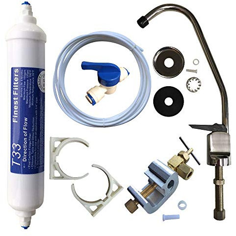 Undersink Drinking Water Tap Filter Kit System Including Faucet and Accessories