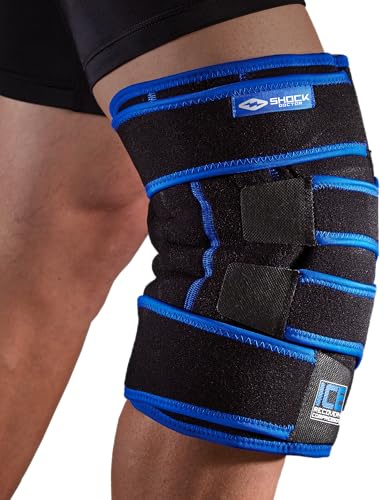 Shock Doctor Erwachsene Ice Recovery Kompression Knie Bandage, Black, S/M, 753-BK