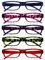 The Reading Glasses Company La Compañía Gafas De Lectura Valor Pack 5 Ligero Hombres Mujeres Azul Rosa Púrpura Verde Rojo RRRRR32-3456Z +2,50