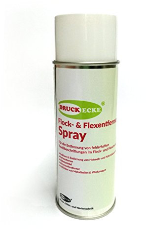 Druckecke Flock & Flexentferner Spray 400ml Industrieprodukt (Grundpreis 124,87 € / 1 L)